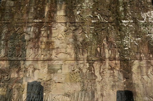 大吳哥 Angkor Thom 巴揚寺 Bayon 石雕壁畫