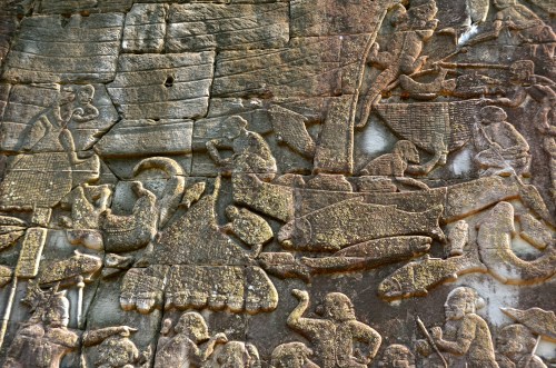 大吳哥 Angkor Thom 巴揚寺 Bayon 石雕壁畫
