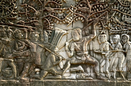 大吳哥 Angkor Thom 巴揚寺 Bayon 石雕壁畫