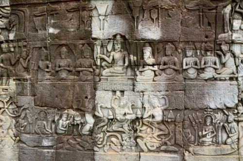 大吳哥 Angkor Thom 巴揚寺 Bayon 石雕壁畫