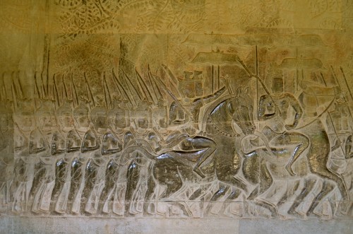 小吳哥 Angkor Wat 蘇耶跋摩二世出征浮雕