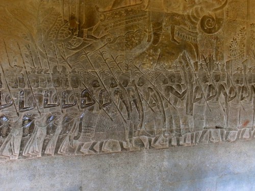 小吳哥 Angkor Wat 蘇耶跋摩二世出征浮雕