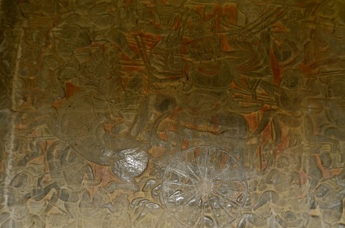 小吳哥 Angkor Wat 楞伽大戰浮雕