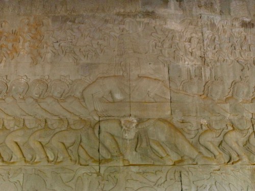 小吳哥Angkor Wat乳海翻騰浮雕