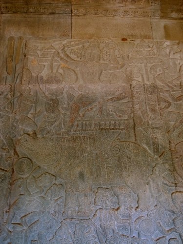 小吳哥 Angkor Wat 黑天大勝波諾浮雕